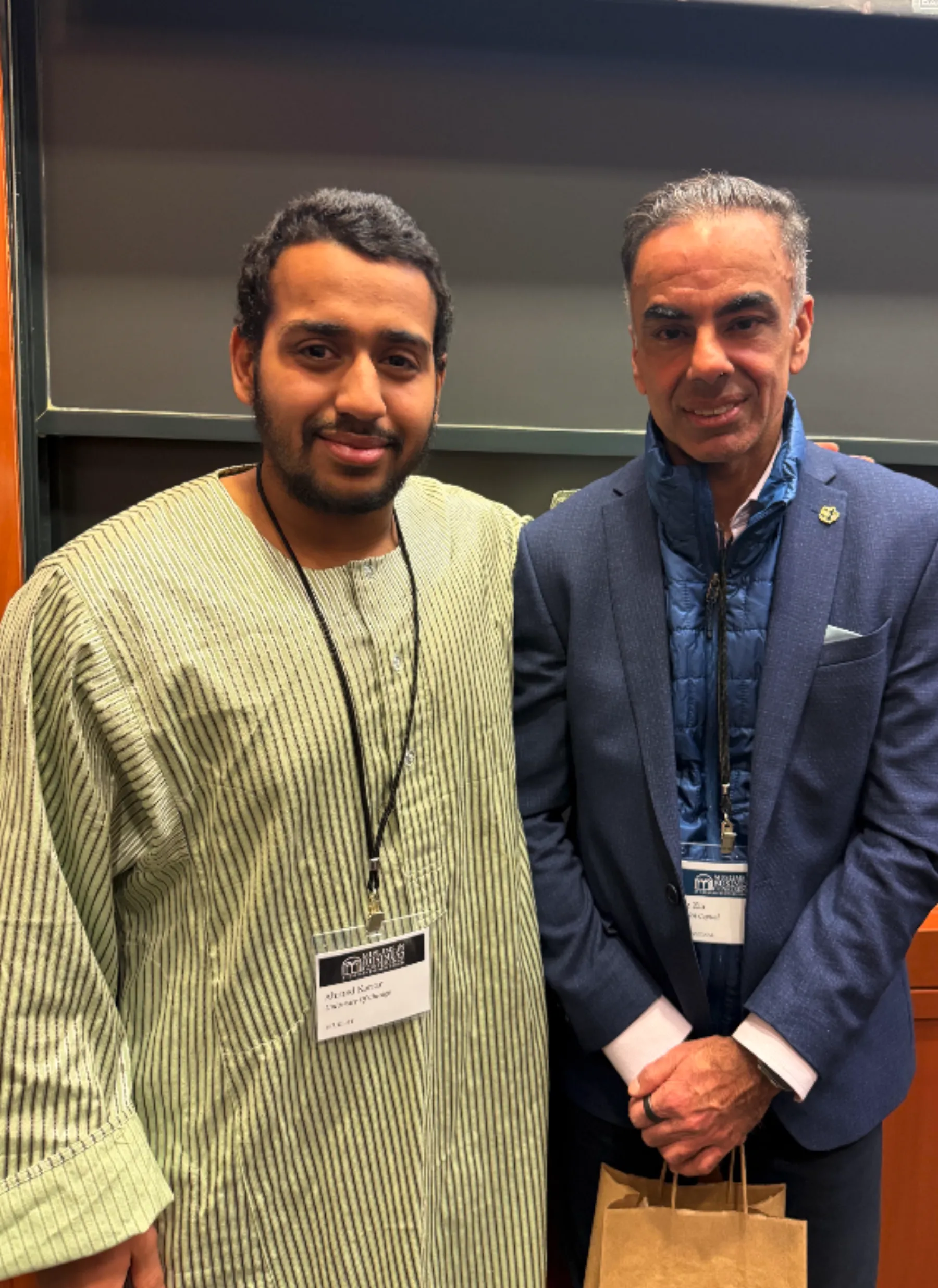 Ahmed networking at MiB